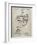 PP891-Sandstone Indian Motorcycle Carburetor Patent Poster-Cole Borders-Framed Giclee Print