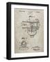 PP891-Sandstone Indian Motorcycle Carburetor Patent Poster-Cole Borders-Framed Giclee Print