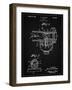 PP891-Vintage Black Indian Motorcycle Carburetor Patent Poster-Cole Borders-Framed Giclee Print