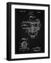 PP891-Vintage Black Indian Motorcycle Carburetor Patent Poster-Cole Borders-Framed Giclee Print