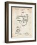 PP891-Vintage Parchment Indian Motorcycle Carburetor Patent Poster-Cole Borders-Framed Giclee Print