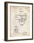 PP891-Vintage Parchment Indian Motorcycle Carburetor Patent Poster-Cole Borders-Framed Giclee Print