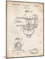 PP891-Vintage Parchment Indian Motorcycle Carburetor Patent Poster-Cole Borders-Mounted Giclee Print