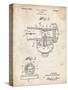 PP891-Vintage Parchment Indian Motorcycle Carburetor Patent Poster-Cole Borders-Stretched Canvas