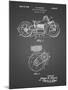 PP892-Black Grid Indian Motorcycle Drive Shaft Patent Poster-Cole Borders-Mounted Giclee Print