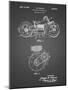 PP892-Black Grid Indian Motorcycle Drive Shaft Patent Poster-Cole Borders-Mounted Giclee Print