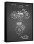 PP892-Black Grid Indian Motorcycle Drive Shaft Patent Poster-Cole Borders-Framed Stretched Canvas