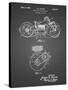 PP892-Black Grid Indian Motorcycle Drive Shaft Patent Poster-Cole Borders-Stretched Canvas