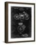 PP892-Black Grunge Indian Motorcycle Drive Shaft Patent Poster-Cole Borders-Framed Giclee Print