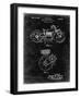 PP892-Black Grunge Indian Motorcycle Drive Shaft Patent Poster-Cole Borders-Framed Giclee Print