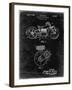 PP892-Black Grunge Indian Motorcycle Drive Shaft Patent Poster-Cole Borders-Framed Giclee Print