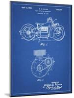 PP892-Blueprint Indian Motorcycle Drive Shaft Patent Poster-Cole Borders-Mounted Giclee Print