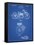 PP892-Blueprint Indian Motorcycle Drive Shaft Patent Poster-Cole Borders-Framed Stretched Canvas