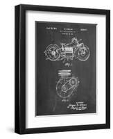 PP892-Chalkboard Indian Motorcycle Drive Shaft Patent Poster-Cole Borders-Framed Giclee Print