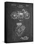 PP892-Chalkboard Indian Motorcycle Drive Shaft Patent Poster-Cole Borders-Framed Stretched Canvas