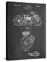 PP892-Chalkboard Indian Motorcycle Drive Shaft Patent Poster-Cole Borders-Stretched Canvas