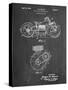 PP892-Chalkboard Indian Motorcycle Drive Shaft Patent Poster-Cole Borders-Stretched Canvas