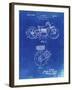 PP892-Faded Blueprint Indian Motorcycle Drive Shaft Patent Poster-Cole Borders-Framed Giclee Print