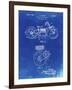 PP892-Faded Blueprint Indian Motorcycle Drive Shaft Patent Poster-Cole Borders-Framed Giclee Print