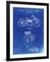 PP892-Faded Blueprint Indian Motorcycle Drive Shaft Patent Poster-Cole Borders-Framed Giclee Print