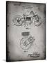 PP892-Faded Grey Indian Motorcycle Drive Shaft Patent Poster-Cole Borders-Stretched Canvas