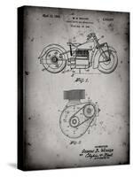 PP892-Faded Grey Indian Motorcycle Drive Shaft Patent Poster-Cole Borders-Stretched Canvas