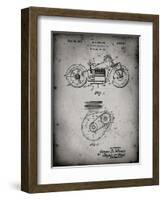 PP892-Faded Grey Indian Motorcycle Drive Shaft Patent Poster-Cole Borders-Framed Giclee Print