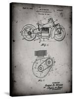 PP892-Faded Grey Indian Motorcycle Drive Shaft Patent Poster-Cole Borders-Stretched Canvas