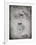 PP892-Faded Grey Indian Motorcycle Drive Shaft Patent Poster-Cole Borders-Framed Giclee Print