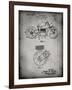 PP892-Faded Grey Indian Motorcycle Drive Shaft Patent Poster-Cole Borders-Framed Giclee Print