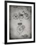 PP892-Faded Grey Indian Motorcycle Drive Shaft Patent Poster-Cole Borders-Framed Giclee Print