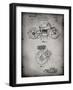 PP892-Faded Grey Indian Motorcycle Drive Shaft Patent Poster-Cole Borders-Framed Giclee Print