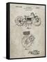 PP892-Sandstone Indian Motorcycle Drive Shaft Patent Poster-Cole Borders-Framed Stretched Canvas