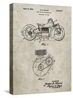 PP892-Sandstone Indian Motorcycle Drive Shaft Patent Poster-Cole Borders-Stretched Canvas
