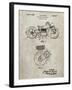 PP892-Sandstone Indian Motorcycle Drive Shaft Patent Poster-Cole Borders-Framed Giclee Print