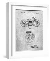 PP892-Slate Indian Motorcycle Drive Shaft Patent Poster-Cole Borders-Framed Giclee Print