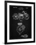 PP892-Vintage Black Indian Motorcycle Drive Shaft Patent Poster-Cole Borders-Framed Giclee Print