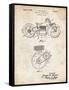 PP892-Vintage Parchment Indian Motorcycle Drive Shaft Patent Poster-Cole Borders-Framed Stretched Canvas