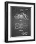 PP893-Black Grid Indian Motorcycle Saddle Patent Poster-Cole Borders-Framed Giclee Print