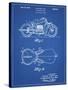 PP893-Blueprint Indian Motorcycle Saddle Patent Poster-Cole Borders-Stretched Canvas