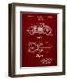 PP893-Burgundy Indian Motorcycle Saddle Patent Poster-Cole Borders-Framed Giclee Print