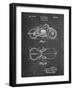 PP893-Chalkboard Indian Motorcycle Saddle Patent Poster-Cole Borders-Framed Giclee Print