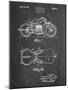PP893-Chalkboard Indian Motorcycle Saddle Patent Poster-Cole Borders-Mounted Giclee Print