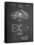 PP893-Chalkboard Indian Motorcycle Saddle Patent Poster-Cole Borders-Framed Stretched Canvas