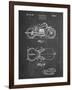 PP893-Chalkboard Indian Motorcycle Saddle Patent Poster-Cole Borders-Framed Giclee Print