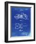 PP893-Faded Blueprint Indian Motorcycle Saddle Patent Poster-Cole Borders-Framed Giclee Print