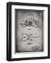 PP893-Faded Grey Indian Motorcycle Saddle Patent Poster-Cole Borders-Framed Giclee Print