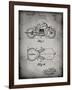 PP893-Faded Grey Indian Motorcycle Saddle Patent Poster-Cole Borders-Framed Giclee Print