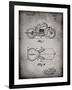 PP893-Faded Grey Indian Motorcycle Saddle Patent Poster-Cole Borders-Framed Giclee Print