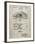 PP893-Sandstone Indian Motorcycle Saddle Patent Poster-Cole Borders-Framed Giclee Print